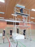 Turnhalle jetzt mit LED-Licht